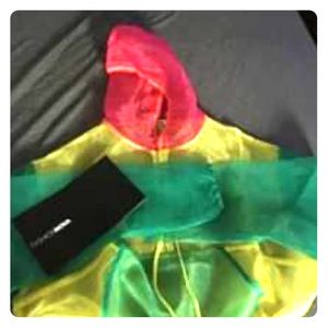FashionNova Sheer Windbreaker pullover